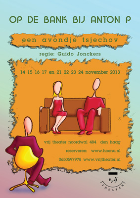 Poster Vrij Theater Den Haag  Tsjechov